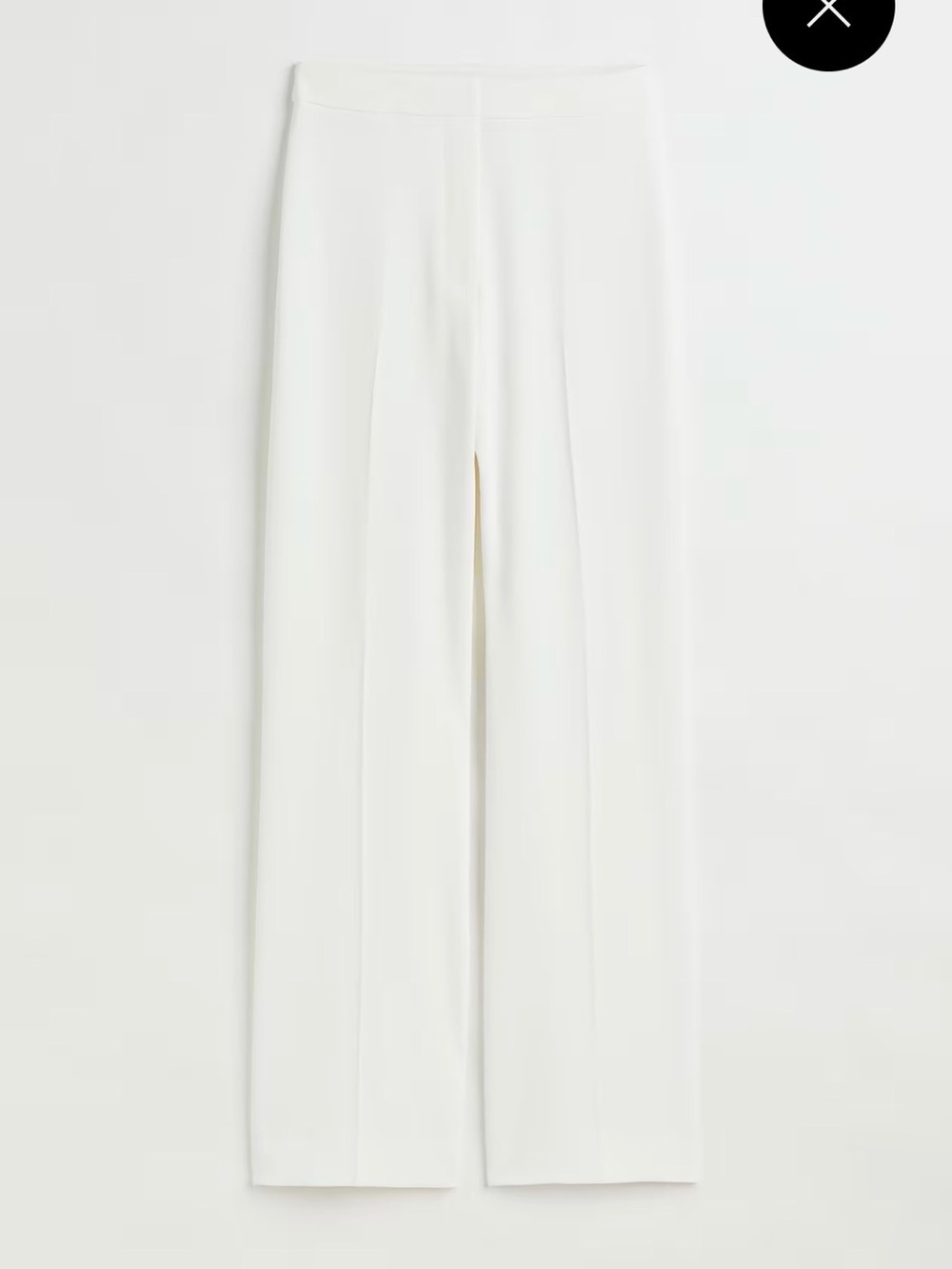 H&M White Wide-Leg Pants